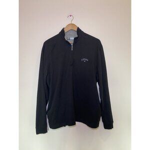 Callaway Black Quarter Zip Pullover Size Medium Golf Athletic